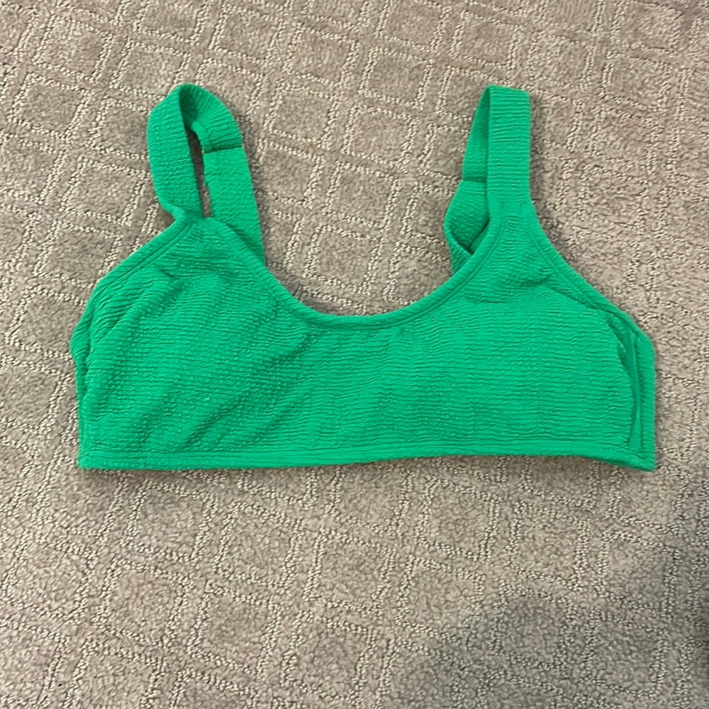 Green swim suit top